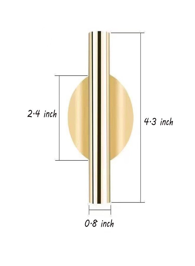 AIM & GGKK Wall Planters,4 Pcs Wall Mounted Metal Hanging Plant Holder for Indoor Small Gold Boho Flower Vase Tube for Modern Home Decor Display Art Bedroom Bathroom Living Room - Image 3